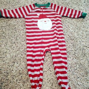 Christmas Santa Baby Fleece Footie Pajamas 18 mon